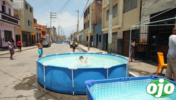 Vecinos que instalen piscinas portátiles en la vía pública serán sancionados con multa. (Foto: GEC/Archivo)
