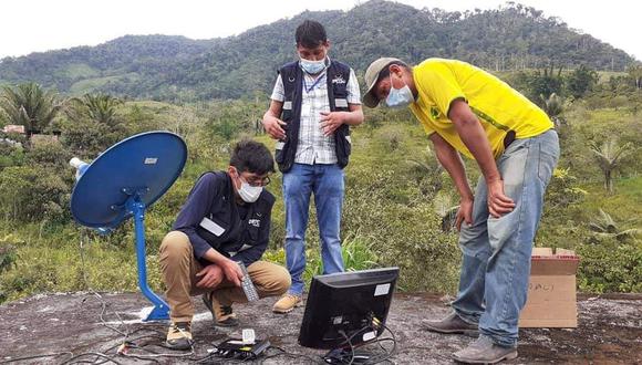 Pasco: Instalan televisión nacional en centro poblado San Juan de Cacazú después de 12 años. (Foto: Gobierno Regional de Pasco)
