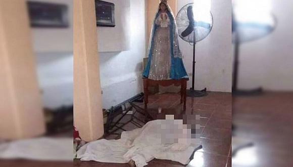 Mujer es violada y asesinada dentro de iglesia (FOTO)