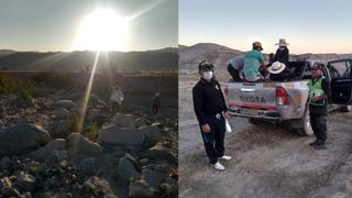 Arequipa: Rescatan a familia que se perdió cuando regresaba a su pueblo caminando por cerros | VIDEO