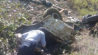 Chofer muere tras despistarse y caer a un abismo de 50 metros de profundidad en Lambayeque