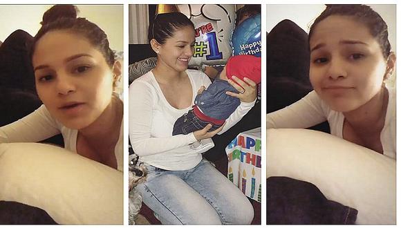 Katy García responde por qué no expone a su bebito a un mes de nacido