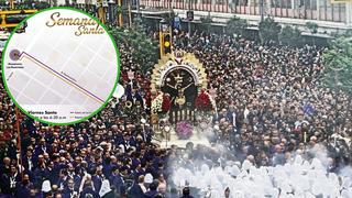 Este es el recorrido del Señor de los Milagros para el Viernes Santo (VIDEO)