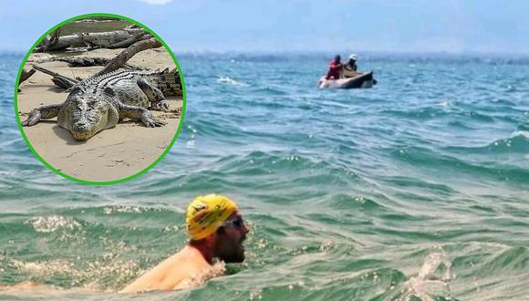 Hombre nadó 56 días en lago con cocodrilos para ayudar a niños con malformaciones