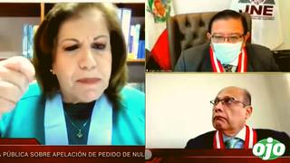 Lourdes Flores increpa a Salas Arenas del JNE: “Cumplan su deber, rectifiquen”