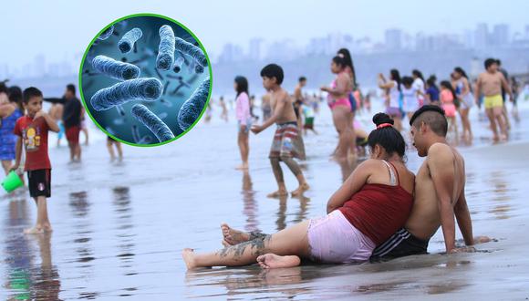 Limeños se bañan en playa Agua Dulce con presencia de larvas y microbios