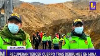 Pasco: recuperan cuerpos de los tres mineros sepultados tras deslizamiento en mina | VIDEO