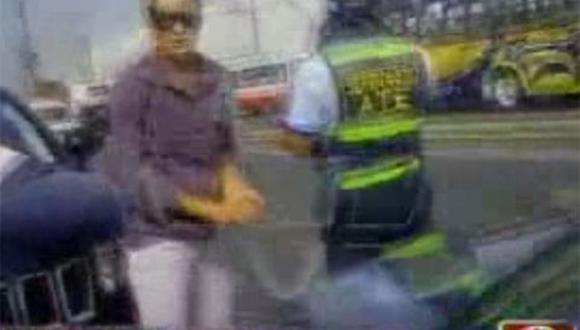 Kina Malpartida intentó fugar tras chocar un auto en Ate (VIDEO) 