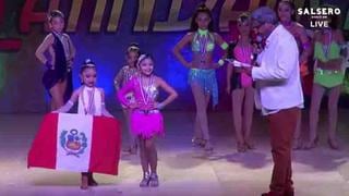 Niña peruana de 6 años gana título mundial de salsa en Estados Unidos [VIDEO] 