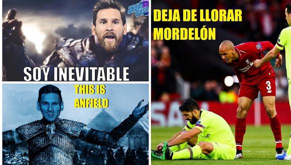Los mejores memes de la goleada 4-0 del Liverpool al Barcelona