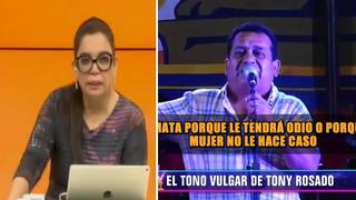 Milagros Leiva indignada con comentarios de Tony Rosado sobre las mujeres: "Su mamá debe sentir vergüenza"