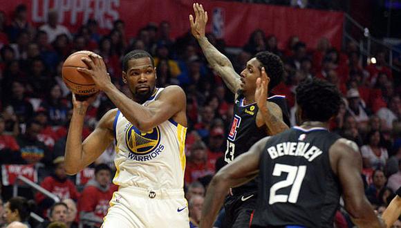 ​NBA: Durant vuelve a ser verdugo de Clippers y Warriors adelantan 3-1