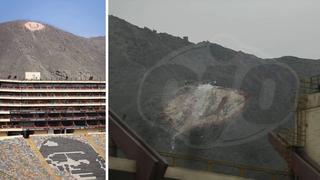 Escudo de Universitario pintado en el cerro fue atacado por supuestos hinchas de Alianza Lima | FOTOS