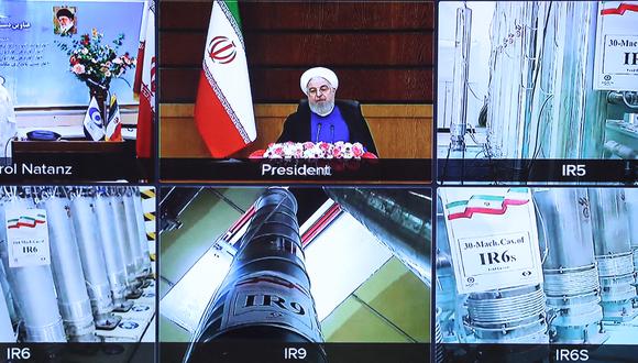 Presidente Hasan Rohani anunció que país empezará a enriquecer uranio y mostró imágenes de planta nuclear. (Imágenes: / Iranian Presidency / AFP)