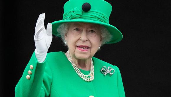 Fotografía de la última aparición pública de la reina Isabel II, el 5 de junio de 2022, en el cierre de las celebraciones por su jubileo. (Foto archivo: AFP)