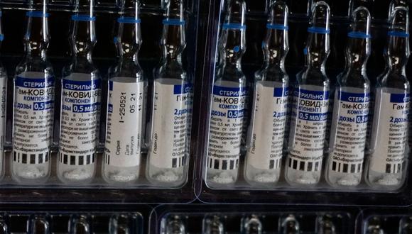 Viales con la vacuna rusa Sputnik V contra el coronavirus. (Foto: AFP)
