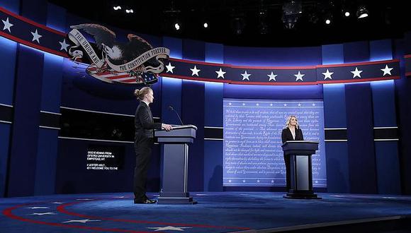 Hillary Clinton y Donald Trump llegan casi empatados al primer debate