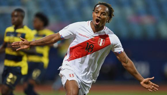 André Carrillo llegó a Lima para entrenar con la selección peruana. (Foto: AFP)