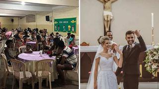 Pareja cambió su ceremonia de boda por una cena a 160 personas necesitadas