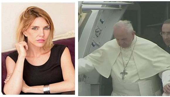 Juliana Oxenford le da la bienvenida al Papa Francisco en Perú pese a no ser católica