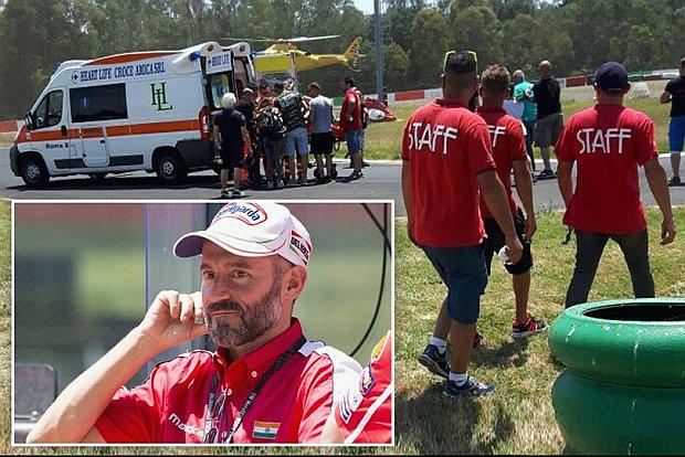 Max Biaggi permanece estable, aunque grave, tras accidente en entrenamientos