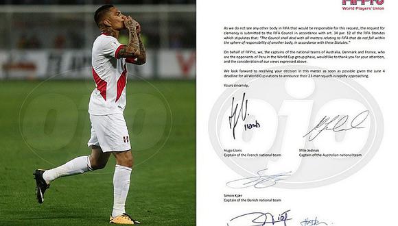 ​Lee la carta que los capitanes rivales de Perú enviaron a la FIFA