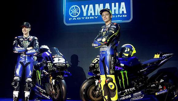 ​MotoGP: Rossi y Viñales presentan nueva Yamaha con "modo bestia activado"