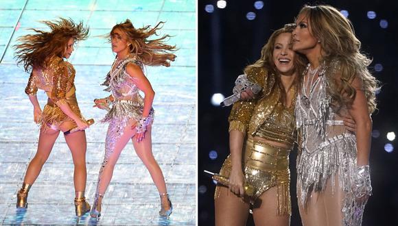 Shakira y Jennifer Lopez en el Super Bowl 2020. (Foto: AFP)