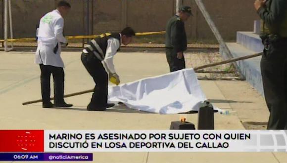 Marino Rául Cáceres Rosales fue asesinado en presencia de su hijo. (Captura: América Noticias)
