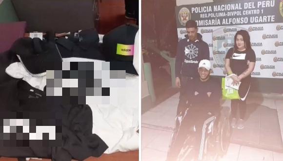 Venezolanos utilizaban silla de ruedas de su cómplice discapacitado para robar ropa | VÍDEO