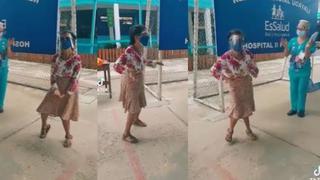 Abuelita baila pegajoso ritmo de “No sé” tras recibir vacuna contra el coronavirus | VIDEO