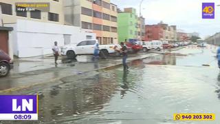 San Miguel: intensa lluvia inundó cuadra 20 de la Av. La Paz afectando viviendas | VIDEO