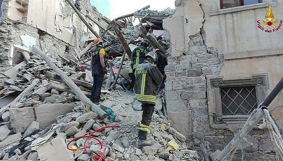 Terremoto en Italia: Al menos 38 muertos deja sismo de 6,2 grados 