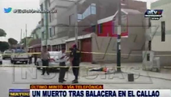 Callao: Un muerto y un herido deja balacera en la avenida Colonial 