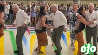 Mario Vargas Llosa se lució bailando huayno en la preboda de su nieta Josefina | VIDEO