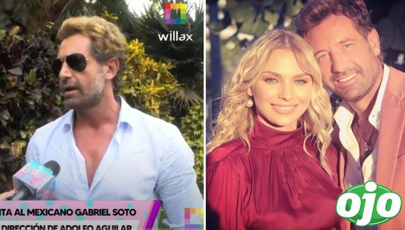 Gabriel Soto niega haber terminado su relación con Irina Baeva. Foto: (Willax | Instagram/@gabrielsoto).