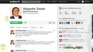 Toledo felicita a Ollanta por ratificación de Velarde en el BCR