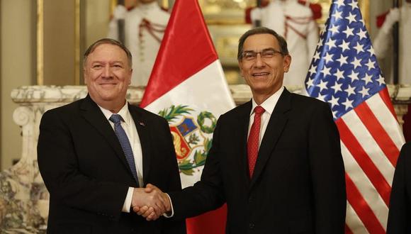 Secretario de Estado de EE.UU. felicita a Martín Vizcarra por su lucha contra la corrupción