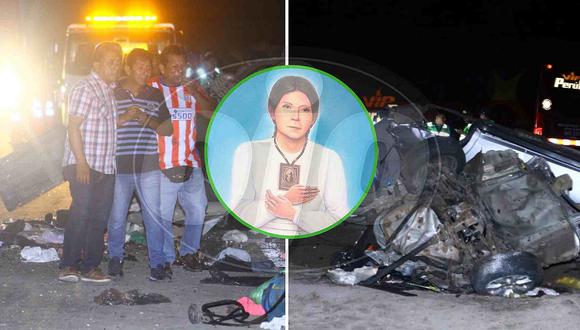 Parientes de la beatita Melchorita mueren al despistarse camioneta y chocar con bus