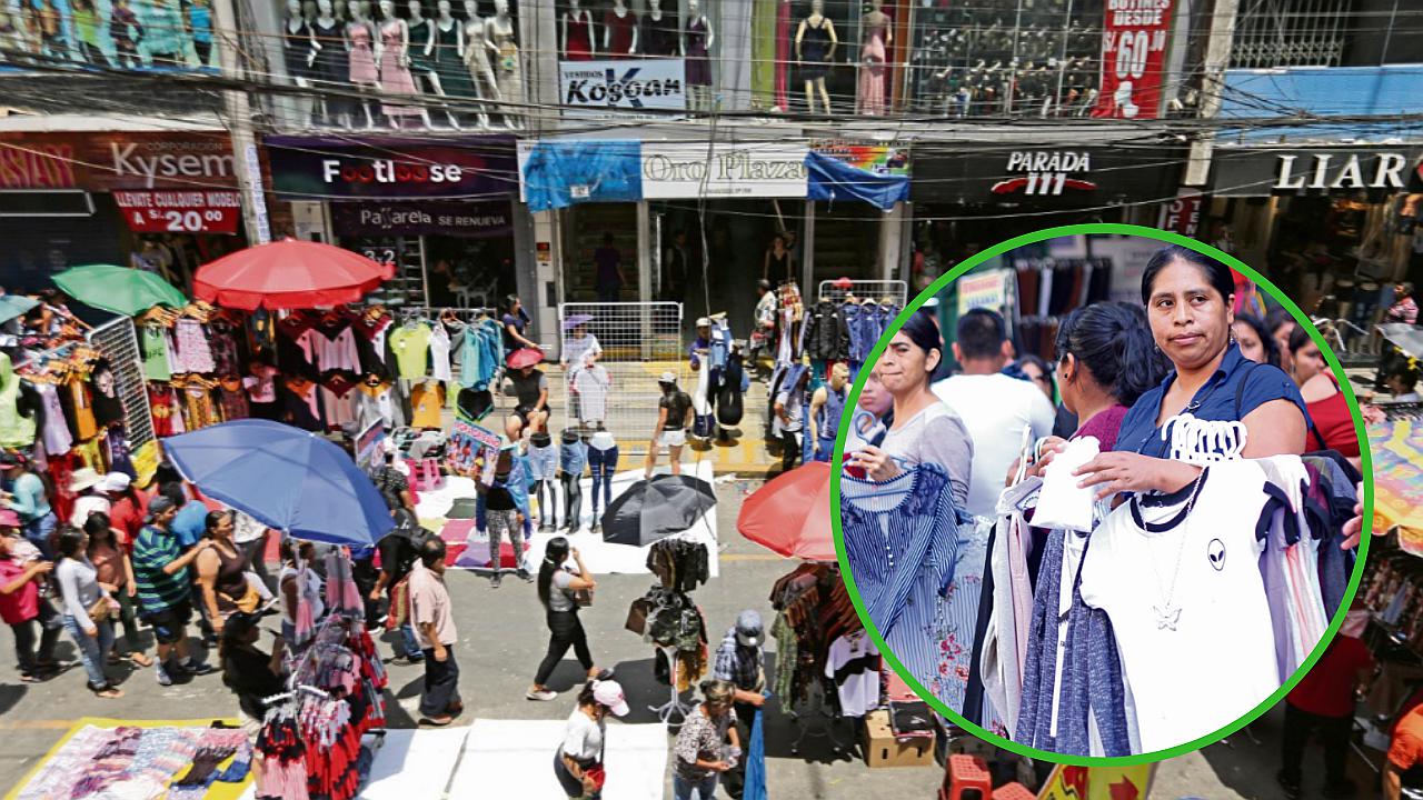 Se ven más ambulantes que compradores en Gamarra