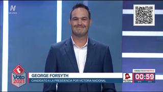 George Forsyth en el debate presidencial: “Me jalaron en deporte en el colegio” | VIDEO