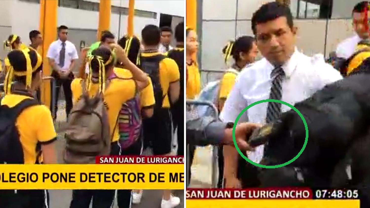 Colegio pone detector de metales tras muerte de escolar en Trilce (VIDEO)