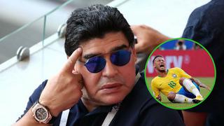 Diego Maradona defiende actuación de Neymar en el mundial
