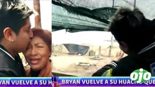 Bryan Arámbulo regresa a su humilde hogar en Huacho y se reencuentra con su mamá