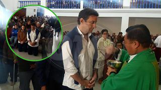 Renzo Reggiardo asiste a misa con su familia antes de votar (VIDEO Y FOTOS)