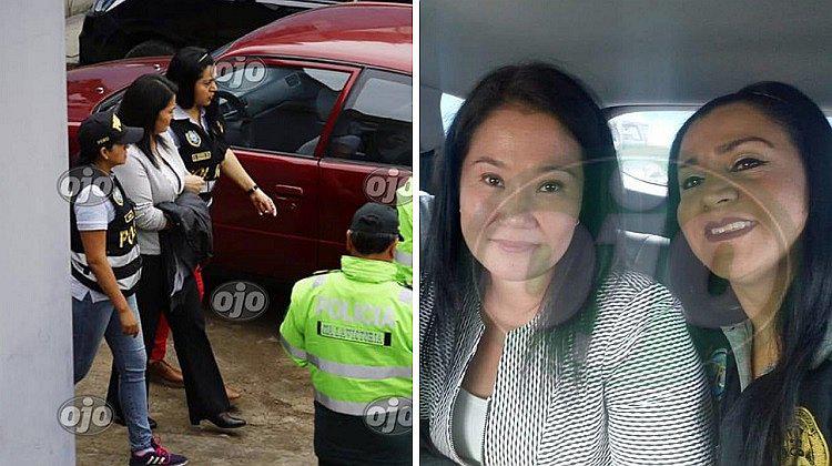 Keiko Fujimori se toma selfie con mujeres policías que la trasladaron (FOTOS)