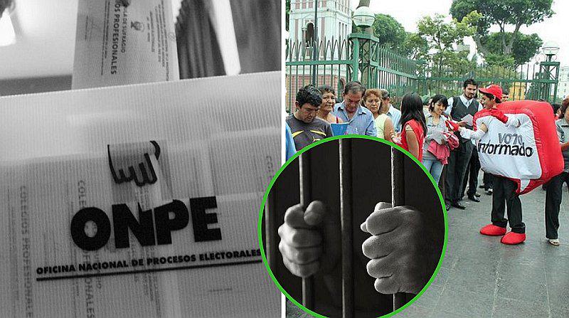 Sujeto es detenido en Lince con propagandas políticas horas antes de las elecciones