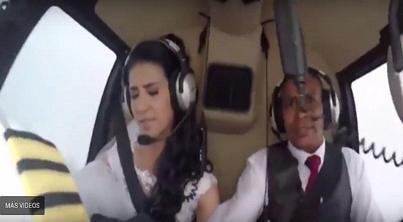 ¡Terrible! Novia que iba a su boda muere en accidente aéreo y todo queda grabado (VIDEO)