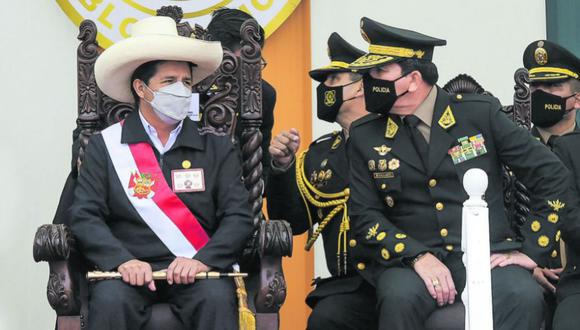 Nueve generales PNP pagaron para ascender durante el gobierno de Pedro Castillo. Foto: Ministerio del Interior