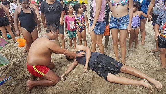  Tres ahogados y 60 rescates se registró en las playas durante el fin de semana